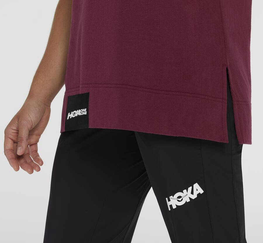 Hoka Australia One One Brand - Womens Tee Brown - WRIBQ-9756